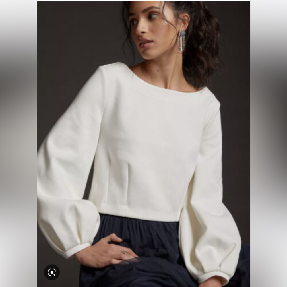 Maeve for Anthropologie pointe cropped pullover. NWOT. Retsil 90